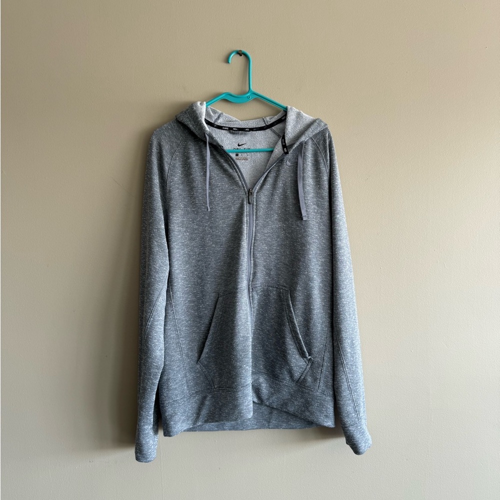 Nike Gray Full-Zip Hoodie